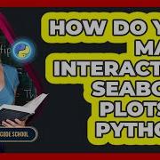 How Do You Make Interactive Seaborn Plots In Python Python Code School
