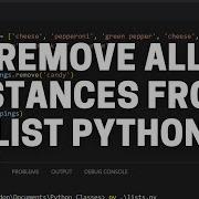 How To Remove All Instances Of A Specific Value From A List In Python Python Tutorial
