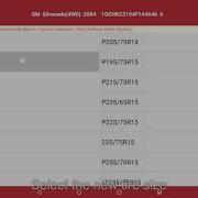 X 431 Chevrolet Silverado Tire Size Calibration LAUNCH