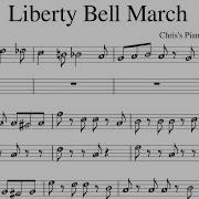 Liberty Bell March Monty Python Theme Easy Piano Sheet Music With Note Letters