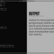 Program C ARRAY MULTIDIMENSI Tugas Besar Algoritma Dan Pemrograman