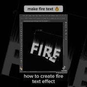 Fire Text Effect In Photoshop