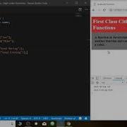 First Class JavaScript Function