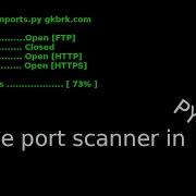 Making A Port Scanner In Python