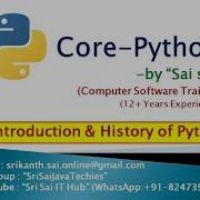 1 Introduction History Of Python Python Applications Python Programming Language Demo 1