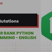 Mutations 17 Hackerrank Python Programming English