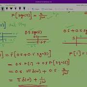 Fourier Transform Of Unit Step Function SS 2 04