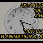 Ticking Clock Sound 2 Hours NO ADS DURING VIDEO 3x Fast Speed 180 Bpm