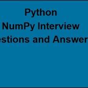 Python NumPy Interview Questions And Answers In 2022