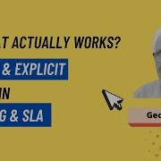 Explicit And Implicit Learning In SLA