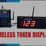 Token Display Wireless For Restaurant Clinics Pathology Queue Management System TokenDisplay