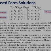 SOT 3rdYear Robotics Kinematic Modeling Closed Form Solution ATan2 Part 4 17 04 2020
