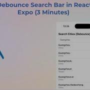 React Native Expo Search Bar With Debounce In 3 Minutes