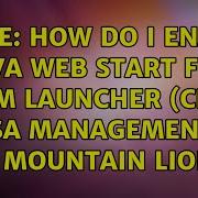 Apple How Do I Enable Java Web Start For ASDM Launcher Cisco ASA Management In Mountain Lion