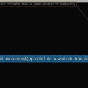 HPC Data Transfer SCP Command