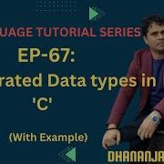 EP 67 C Language Enumerated Data Types In C