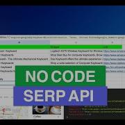 Scraping SERP API With Google Sheets No Code