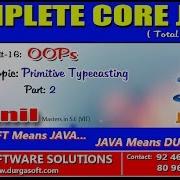 Core Java OOPS Primitive Typecasting Part 2