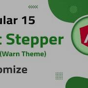 36 Mat Vertical Stepper Warn Theme Customization In Angular 15 Angular 15 Tutorial