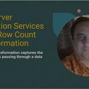 SQL Server Integration Services SSIS Row Count Transformation