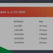 VB NET Calculate Age From Birthdate