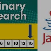 Двоичный поиск руководство по Java