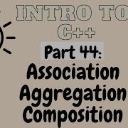 Association Aggregation And Composition Introduction To Programming With C Part 44