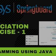 Association Exercise 1 Programming Using Java Infosys Springboard
