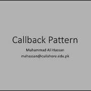 11 Callback Pattern Node Js Tutorial For Beginners