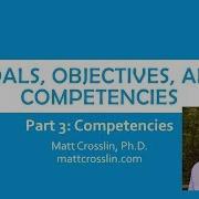Goals Objectives And Competencies Part 4 Competencies
