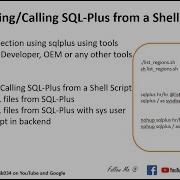 Oracle DBA Basics 03 SQL Developer SQLplus Conn SQLPlus In Shell Script Running SQL In Nohup