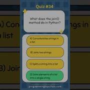 Python Quiz 34 What S The Answer Quiz 34 Python Shorts Quiz Codingchallenge