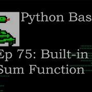 Python Basics Sum