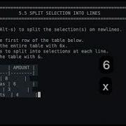 Helix Editor Tutor 5 5 Split Selections To Lines And Align Text