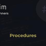 Nim For Beginners 12 Procedures