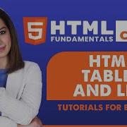 12 HTML Tables And Lists HTML Tutorial For Beginners HTML Full Course