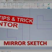 Inventor Как отразить эскиз