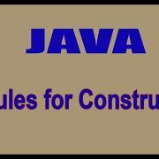 Java Constructors Rules For Constructors By Durga Sir