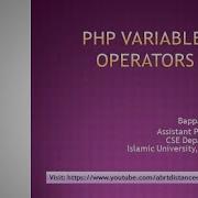 Class 17 PHP Variables And Operators Types