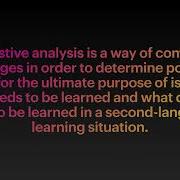 Contrastive Analysis Hypothesis