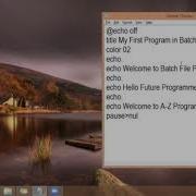 Basic Program In Batch File Scripting Simple Display Part 1