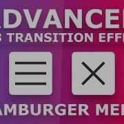Advanced CSS3 Hamburger Menu Icon Transition Effects Toggle Menu Icon Using Html CSS And JQuery