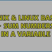 Unix Linux Bash Sum Numbers In A Variable 7 Solutions