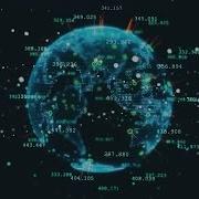 Digital Technological Planet Earth Stock Motion Graphics
