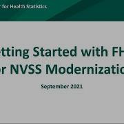 Getting Started With FHIR For NVSS Modernization