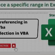 Referencing A Range In Excel VBA Referencing Cells And Ranges In Excel VBA Cell Selection In VBA