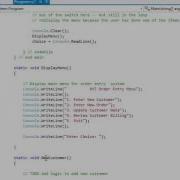 Menu Driven Program Example C Part 2