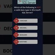 SQL Server Data Types Sqlfordataengineer Learnsql Sqlserver