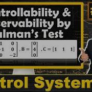 2 Controllability And Observability By Kalman S Test In State Space Analysis