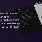 How To Add React Native Custom Fonts In Under 2 Minutes